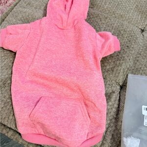 Pink Dog Hoodie Coat With Pocket